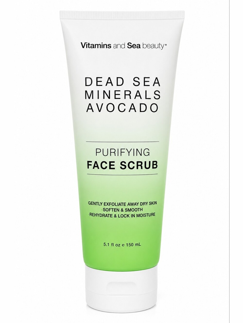 Vitamins and Sea Beauty Dead Sea Minerals Avocado Purifying Face Scrub